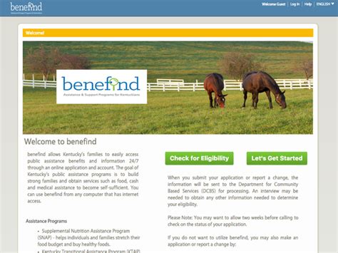 Www.benefind.ky.gov self portal - You are eligible for Kentucky CCAP if you meet the following conditions: Your child is a resident of Kentucky and either a U.S. citizen or qualified legal immigrant. Your child is under 13 years of age. There is an exception for children 13 to 19 years of age if your child has a disability. you work an average of 20 hours per week as a single ...